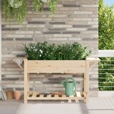 vidaXL Vrtna greda s policami 155x59x76 cm iz trde borovine, (22010819) | Shoptok.si