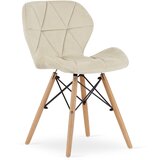 Brandless Žametni stol LAGO - bež x 1, (22030886) | Shoptok.si