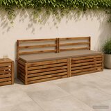  Jastučići za klupe SOEST 2 kom. 100% poliester Sivosmeđa | shoptok.hr