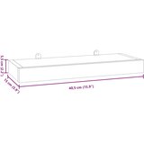  Zidne police 2 kom 40 x 15 x 4 cm od masivne tikovine | shoptok.hr