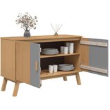  Komoda OLDEN sivo-smeđa 114 x 43 x 73,5 cm od masivne borovine | shoptok.hr