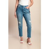 Fenzy Plus Size Traperice S Prorezima, Svijetloplave | shoptok.hr