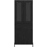  Kuhinjski ormarić Zidne Crni hrast 69 5 x 34 x 180 cm Konstruirano drvo | shoptok.hr