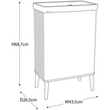 Curver Plava kanta za smeće na dodir od reciklirane plastike 54 l Verto High – | shoptok.hr