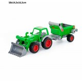 Traktor sa kašikom i prikolicom ( 008718 ) Cene