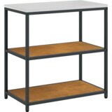 vidaXL Kuhinjski set za pohranu s policom s pohranom s vratima Podesiva 2 pcs Rđa 150 x 50 x 92 cm | shoptok.hr