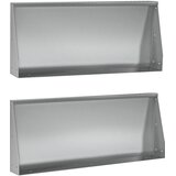  Zid za zadržavanje 2 kom. 100 x 12 x 50 cm Pocinčani čelik | shoptok.hr