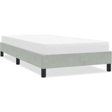  posteljni okvir brez vzmetnice svetlo siva 80x220 cm žamet, (21829499) Cene