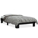  Okvir za krevet crni 100x200 cm konstruirano drvo i metal | shoptok.hr