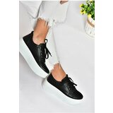 Fox Shoes P274117509 Black Women's High-Sole Sports Shoes Sneakers Cene