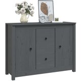  Komoda siva 100 x 35 x 74 cm od masivne borovine | shoptok.hr