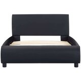  Okvir za krevet od umjetne kože s LED svjetlom crni 90 x 200 cm | shoptok.hr
