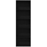  Polica za knjige crni hrast 60x30x189 cm konstruirano drvo | shoptok.hr