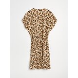 Sinsay Viskozna mini haljina s pojasom s leopard uzorkom | shoptok.hr