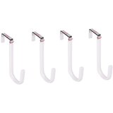 INF Kljuke za vrata brez vrtanja, debeline 10 mm za vrata 3,7 cm (4 kosi) White, (5000072334) | Shoptok.si