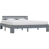 The Living Store Posteljni okvir siv iz trdne borovine 180x200 cm - Posteljni Okvir, (21531454) | Shoptok.si