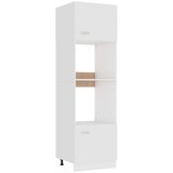 The Living Store Omarica za mikrovalovno pečico bela 60x57x207 cm iverna plošča - Omarica Za Mikrovalovno Pečico, (21432014) | Shoptok.si