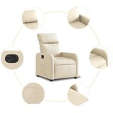  Električni naslonjač od tkanine krem | shoptok.hr
