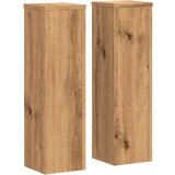 Furnova Stojalo za rastline 2 kosa artisan hrast 17x17x60 cm inž. les, (22014402) | Shoptok.si