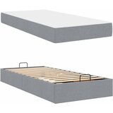  Okvir kreveta s madracem 2 pcs Svjetlosiva tkanina | shoptok.hr
