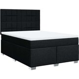  Krevet s oprugama i madracem crni 140 x 190 cm od tkanine | shoptok.hr