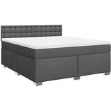Maison Chic Box spring postelja - Vzmetna postelja z vzmetnico temno siva 180x200 cm blago SL5305, (21906359) | Shoptok.si