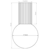 Sollux Žajbljevo zelena stropna svetilka iz opalnega stekla ø 12 cm Orbital – | Shoptok.si