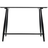 Villa Collection crni konzolni stol od hrastovine 100x44,5 cm Bast - Cijene