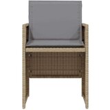 vidaXL 3-dijelni bistro set s jastucima miješane bež boje poliratan | shoptok.hr