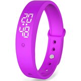 Oem Silikonska ura s merjenjem temperature - Vijolična | Shoptok.si