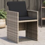 Maison Chic Vrtni stoli - Stol za vrt z blazinami 4 kosi svetlo siv poli ratan JS2299, (21876571) | Shoptok.si