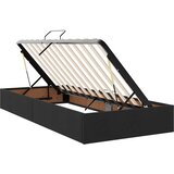  LED krevet za pohranu s madracem Crna 90 x 200 cm Baršun | shoptok.hr