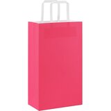  Papirnate vrećice 250 kom s ručkama ružičaste 21x11x36 cm | shoptok.hr