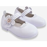 Boto Children's Leather Ballerinas With Flower White Cobi | Shoptok.si