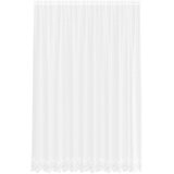  Čipkasta zavjesa sa zavjesama Bijelo 280 x 300 cm Poliester | shoptok.hr