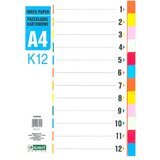  Pregradni karton a4 12-delni levia kartonski 009399 LEVIA Cene