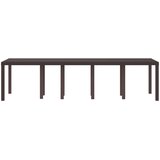  Stol za vrt Smeđa 300 x 100 x 73 cm poliratan | shoptok.hr