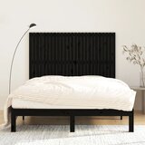 Zidno uzglavlje crni 159,5x3x110 cm od masivne borovine | Eponuda.com