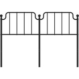  Metalno uzglavlje crno 150 cm | shoptok.hr