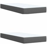  Podesivi krevet s madracem 2 kom. Tamnosiva Tkanina - Tamnosiva 180 x 200 cm Dizajn linija | shoptok.hr
