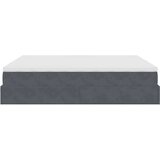 vidaXL Otomanski posteljni okvir z vzmetnicami siv 180x200cm žamet | Shoptok.si