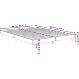  Okvir za krevet crni 140x190 cm konstruirano drvo | shoptok.hr