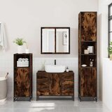 vidaXL 2-dijelni set kupaonskog namještaja dimljena boja hrasta drveni | shoptok.hr