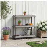 vidaXL Jedinca za police 3 razina 100 x 40 x 96 cm PP Svjetlosiva - Svjetlosiva 3 razine | shoptok.hr