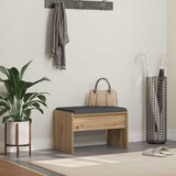  Klupa za cipele s jastučićem Hrast artisan 63 x 38 x 40 cm | shoptok.hr