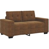  Smeđa Tkanina Drvo Srednja Izdržljiva Dvosjed Sofa | shoptok.hr