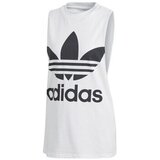 Adidas Majice s kratkimi rokavi Trefoil Tank Bela Cene