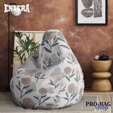 ENTERA Lazy bag - Retro cvetići na sivoj pozadini - 095 Cene
