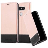 Cadorabo Case, združljiv z LG v rose Gold Black - zaščitni pokrov z magnetnim zapiranjem, stoječo funkcijo in režo za kartico, (20603246) | Shoptok.si