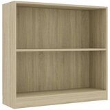 vidaXL Polica za knjige sonoma hrast 80x24x75 cm izrađeno drvo | shoptok.hr